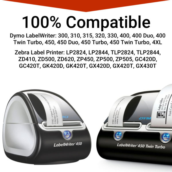 Eiono Compatible Dymo Twin Turbo; 450 Duo; 4XL printers