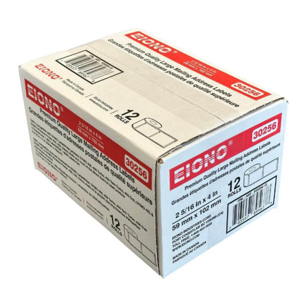Eiono Compatible DYMO 30256 Large Shipping Labels Size (59mm x 102mm) Set of 12 Rolls