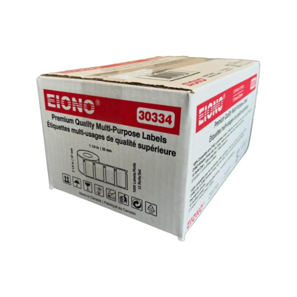 EIONO Compatible DYMO 30334 Multipurpose Barcode Labels 2-1/4″ x 1-1/4″(57mm x 32mm) Set of 12 Rolls_02